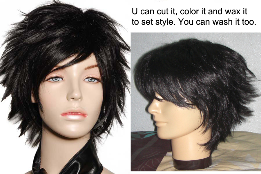 Don't need to use wax also can make this wig hair to stand up.